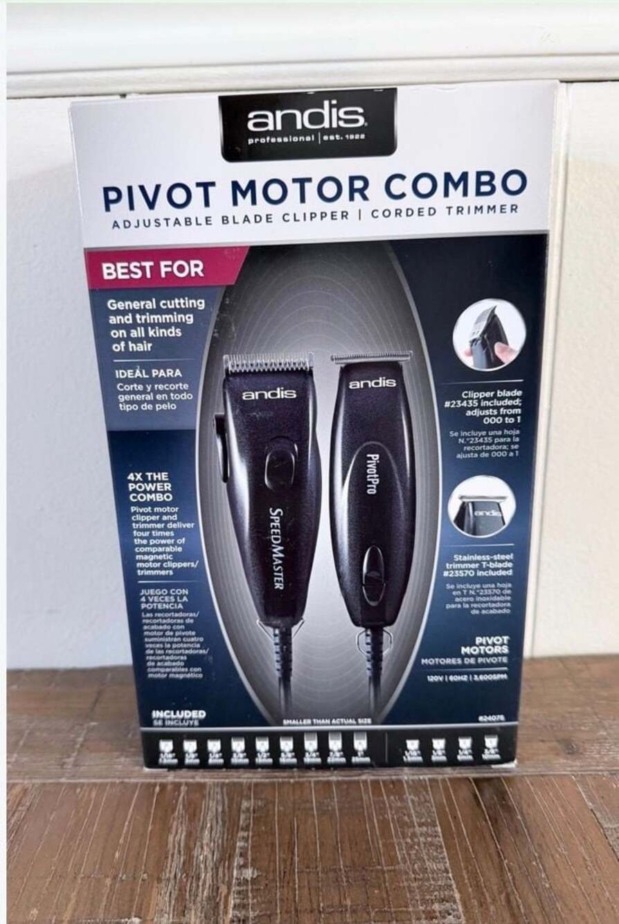 Andis Pivot Motor Combo SpeedMaster Clipper & PivotPro Trimmer Set


A8